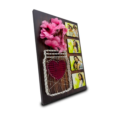 Hand-Crafted String Art Frame